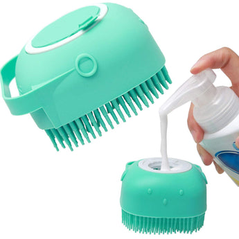 Grooming Scrubber Shower Brush For Bathing Short Hair Soft Silicone Brushes