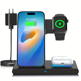 3-in-1 Multpurpose Foldable Fast Wireless Charger